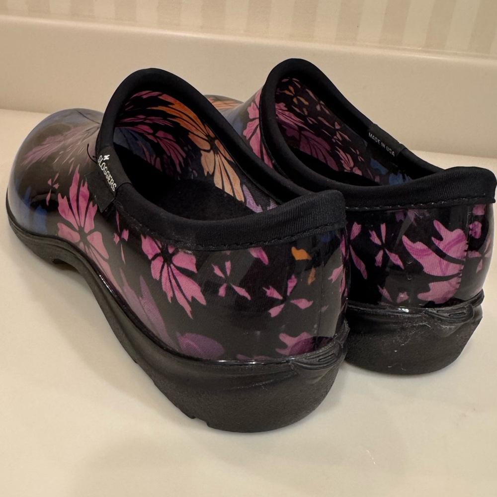 Sloggers Waterproof Floral Flower Power Comfort Rain And Garden Shoes - Picture 8 of 16